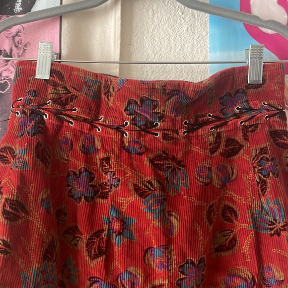 Vintage Corduroy Paisley Skirt - Picture 5 of 6